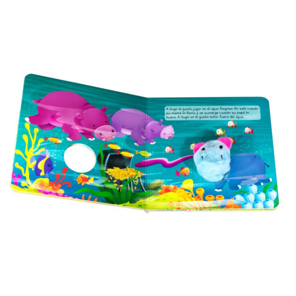 Libro de Cartón Hugo el Hipopotamo y la ballena - Image 2